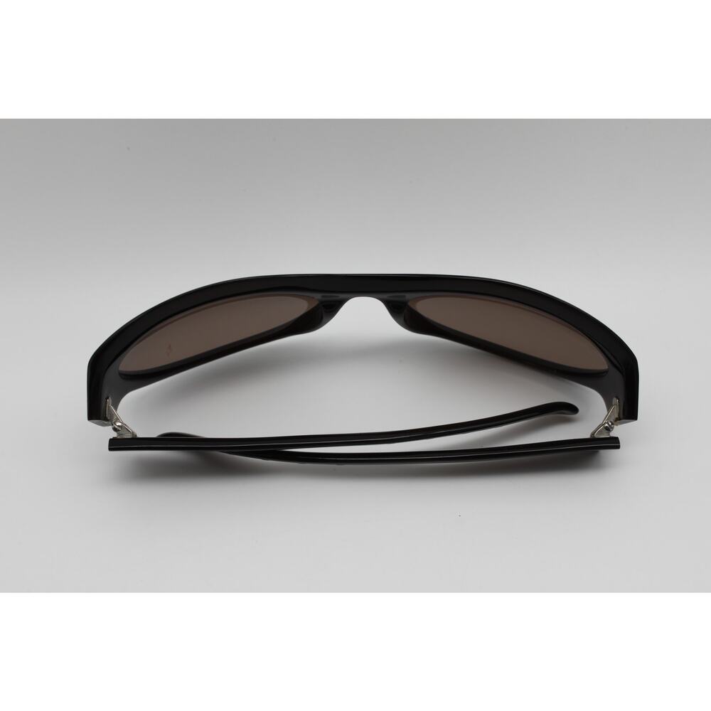 Bottega Veneta Black Oversized Rounded Sunglasses with Brown Gradient Lenses - Picture 2 of 12